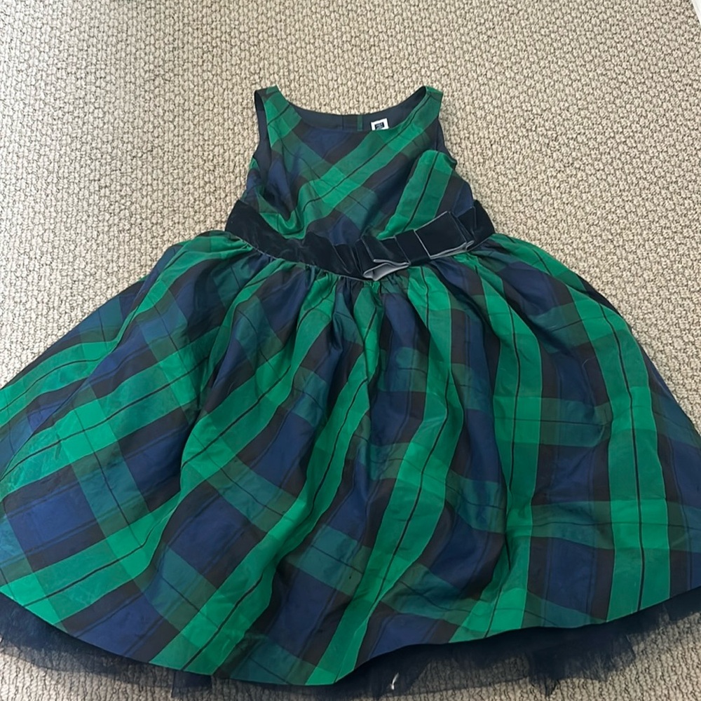 Girls green plaid dress!